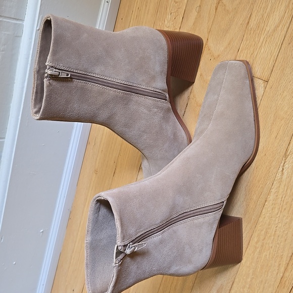 MANGO Heel Leather Ankle Boot Tan NWOT US 9 - Picture 8 of 11